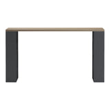Birou Lovet cu raft, 140x60x75 cm - Sonoma-Antracit