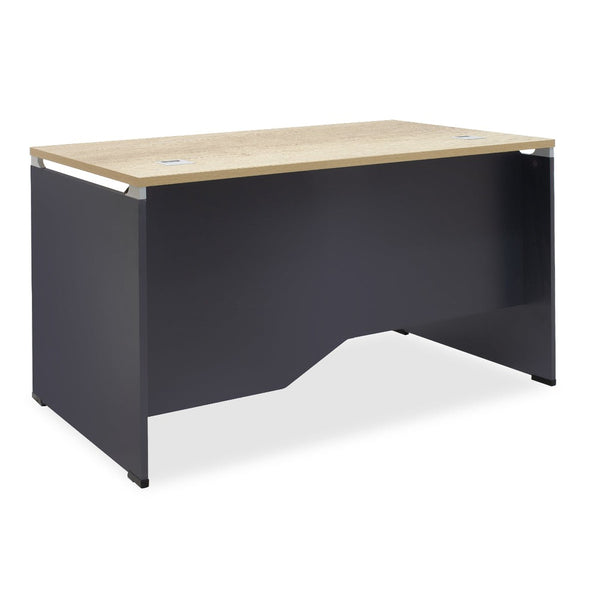 Birou manager Lotus, stejar-Gri inchis, 120x80x75 cm