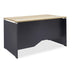 Birou manager Lotus stejar-Gri inchis 120x80x75 cm