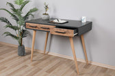 Birou Milano cu 2 sertare, Stejar Gri, 105 x 79 x 55 cm