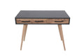 Birou Milano cu 2 sertare, Stejar Gri, 105 x 79 x 55 cm