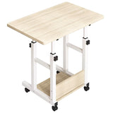 Birou mobil Stolu mdf-metal, Alb, 60x40x68 cm