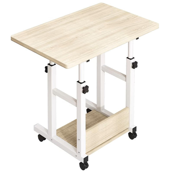 Birou mobil Stolu mdf-metal, Alb, 60x40x68 cm