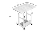 Birou mobil Stolu mdf-metal, Alb, 60x40x68 cm, detaliu produs