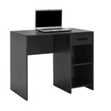 Birou Modern Adore Concept cu Sertar și 2 Rafturi, Alb - Maro - Stejar - Antracit, 90x52x75 cm - Antracit