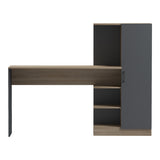 Birou Ofisio cu bibliotecă și dulap, Sonoma-Antracit, 152x40x120 cm - Sonoma-Antracit