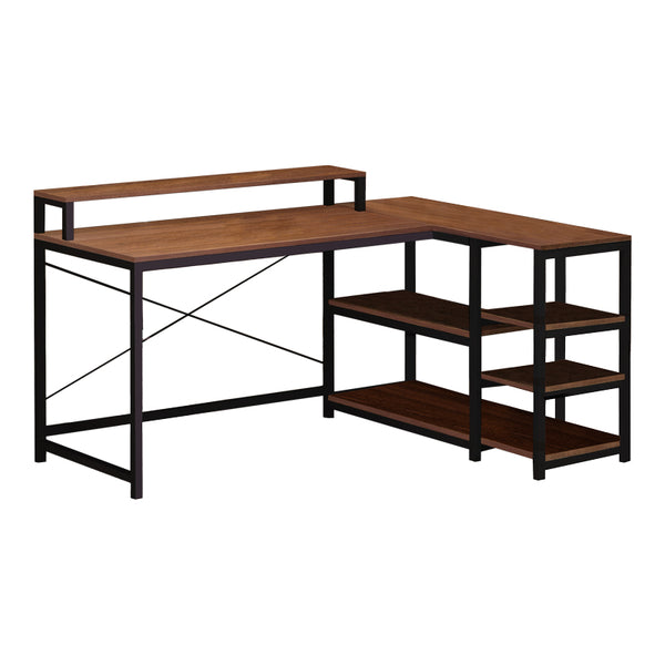 Birou pe colt reversibil Tebul, Stejar deschis, 100x60x88 cm