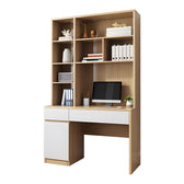 Birou Pertin alb-Natural 120x58x195 cm