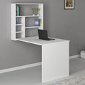 Birou pliabil montat pe perete Ravin, alb, 63x90x154 cm, imagine suplimentara