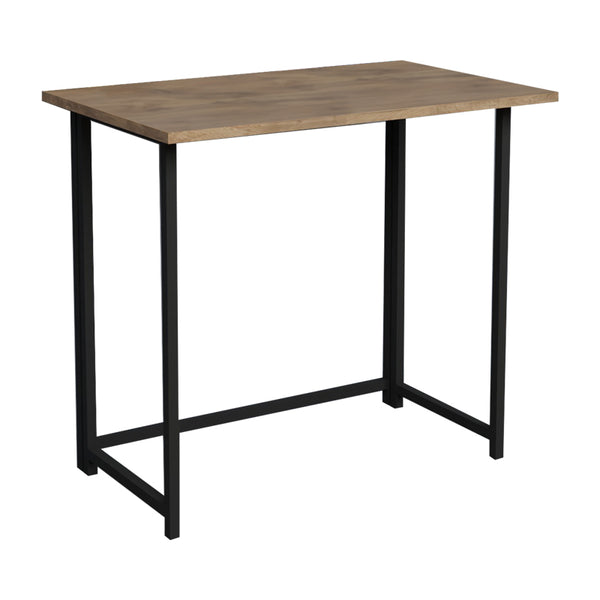 Birou pliabil Thox stejar-metal, negru, 80x50x72 cm