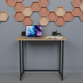 Birou pliabil Thox stejar-metal, negru, 80x50x72 cm, imagine suplimentara