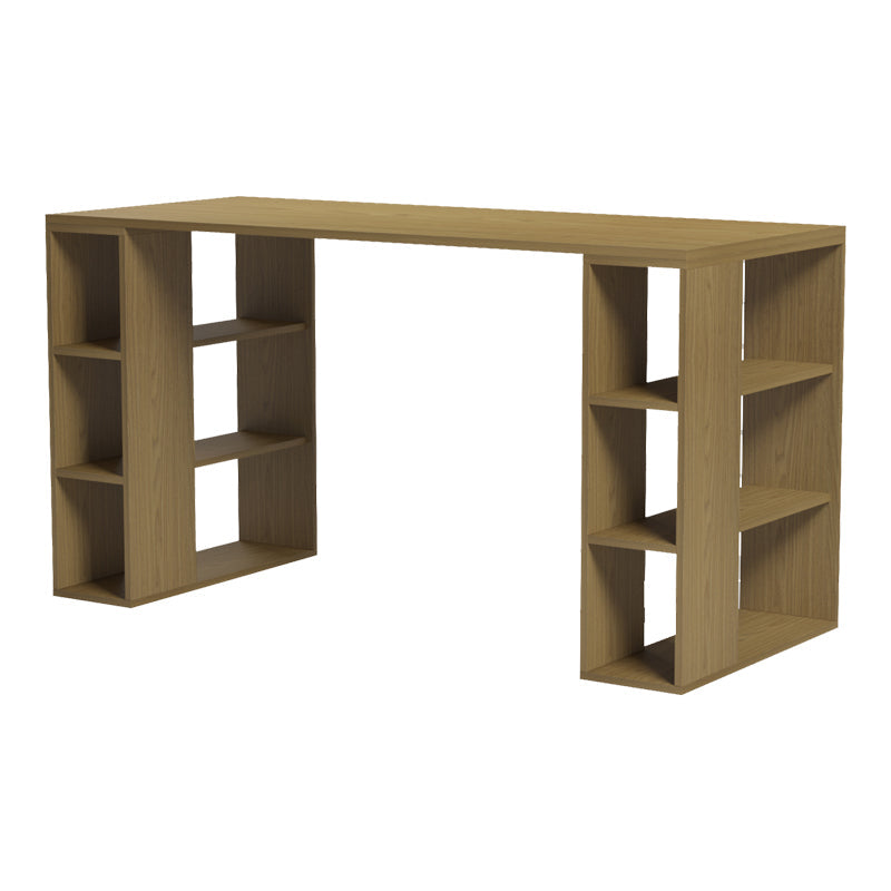 Birou Praga, 140x60x75 cm - Nuc deschis
