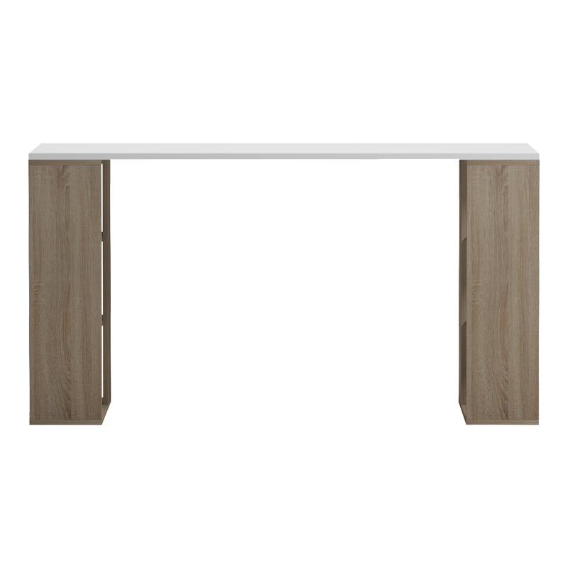 Birou Praga, 140x60x75 cm - Sonoma-Alb