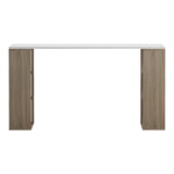 Birou Praga, 140x60x75 cm - Sonoma-Alb