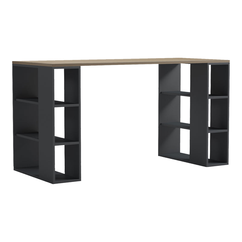 Birou Praga, 140x60x75 cm - Sonoma-Antracit