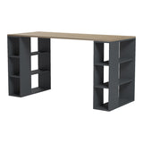 Birou Praga, 140x60x75 cm - Sonoma-Antracit