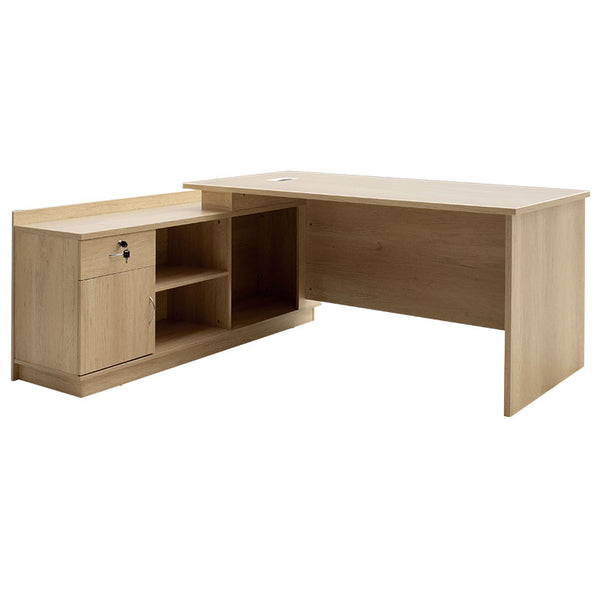 Birou profesional Amazon colt stanga, Sonoma, 180x160x76 cm