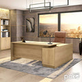 Birou profesional Amazon colt stanga, Sonoma, 180x160x76 cm, detaliu produs