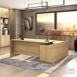 Birou profesional Amazon colt stanga, Sonoma, 180x160x76 cm