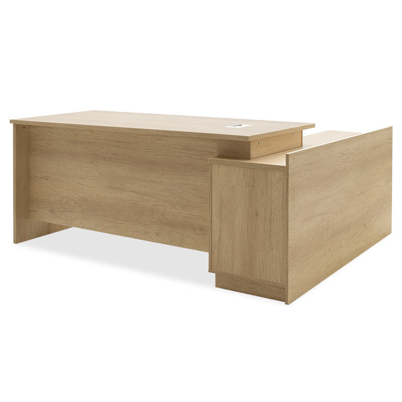 Birou profesional Amazon colt stanga, Sonoma, 180x160x76 cm