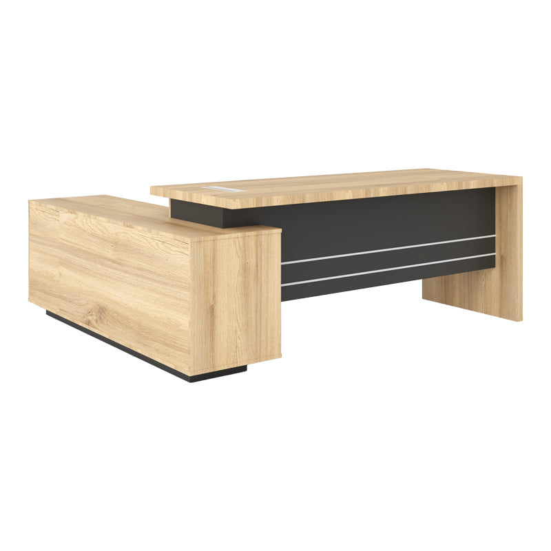 Birou profesional reversibil Amazon, 200x170x75 cm - Gri