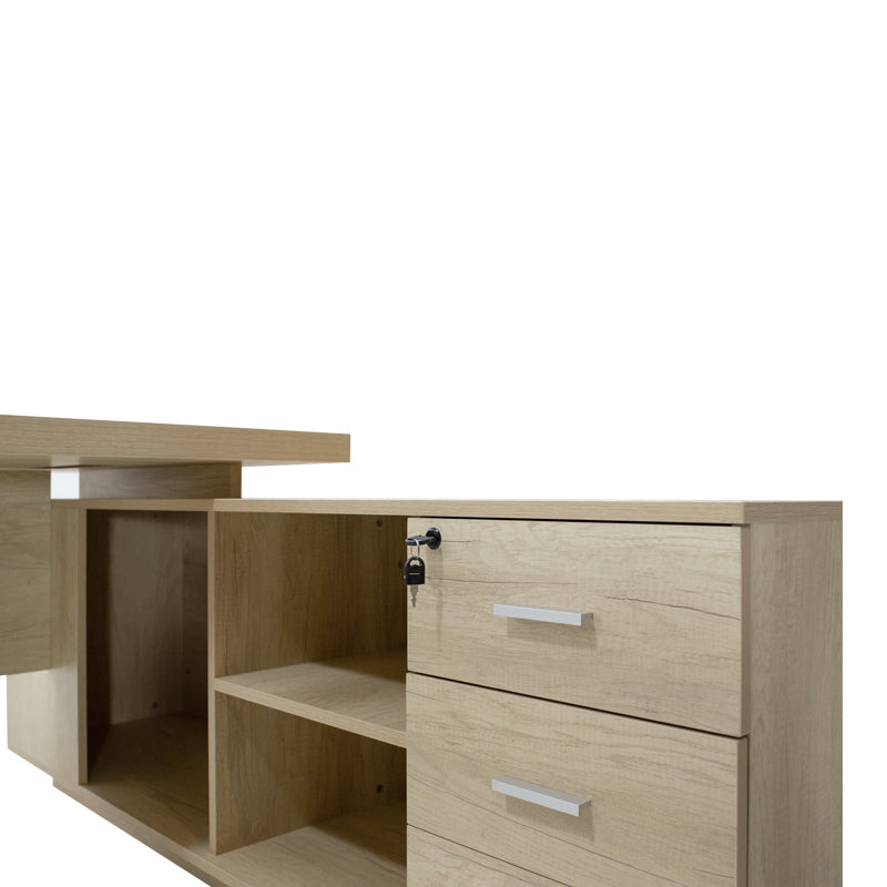 Birou profesional reversibil Amazon, 200x170x75 cm - Stejar