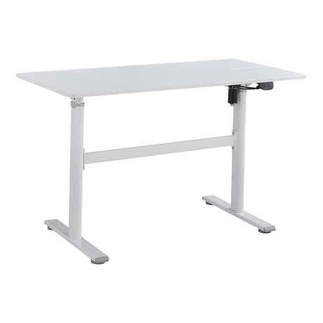 Birou reglabil pe inaltime Karla, Sonoma - Alb, 120x60x72/115 cm