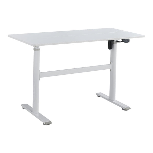 Birou reglabil pe inaltime Karla, Sonoma - Alb, 120x60x72/115 cm