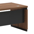 Birou reversibil Oscar, nuc- gri, 180x170x76 cm, perspectiva suplimentara