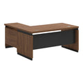 Birou reversibil Oscar, nuc- gri, 220x105x76 cm, imagine suplimentara