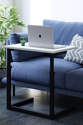 Birou Adore Laptop Reglabil, Alb, 40x60x43-73 cm