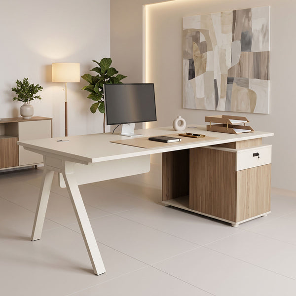 Birou Spark, Stejar-Bej, 150x70x75 cm