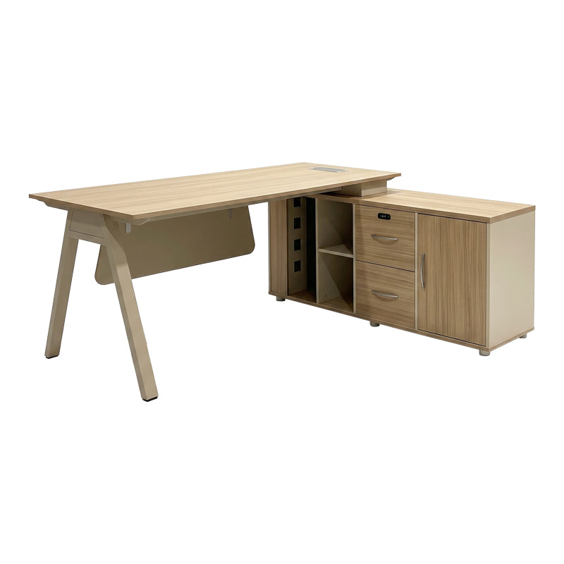 Birou Stark, Stejar-Bej, 200x90x75 cm, imagine ambient