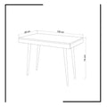 Birou Veronika Lux, Alb, 100 x 74  x60 cm