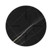 Blat de masă elegant cu aspect de marmură neagră, model Relian, 60cm, grosime 12mm, 60x60x1 cm, detaliu produs