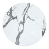 Blat de masa Melody, Marmura Alba, 12mm, 60x60 cm