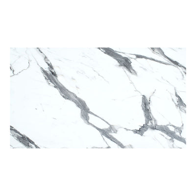Blat de masa Melody, Marmura Alba, 12mm, 69x120 cm