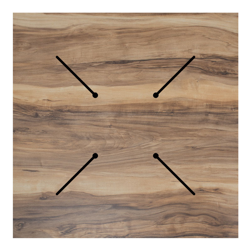 Blat de Masa Noble, nuc de 69x69 cm grosime 12mm, 69x69 cm, imagine suplimentara