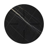 Blat de masă Relian cu neagră, D69cm, grosime 12mm, 69x69 cm
