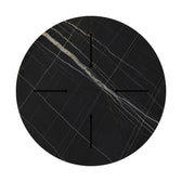 Blat de masă Relian cu neagră, D69cm, grosime 12mm, 69x69x1 cm, detaliu produs