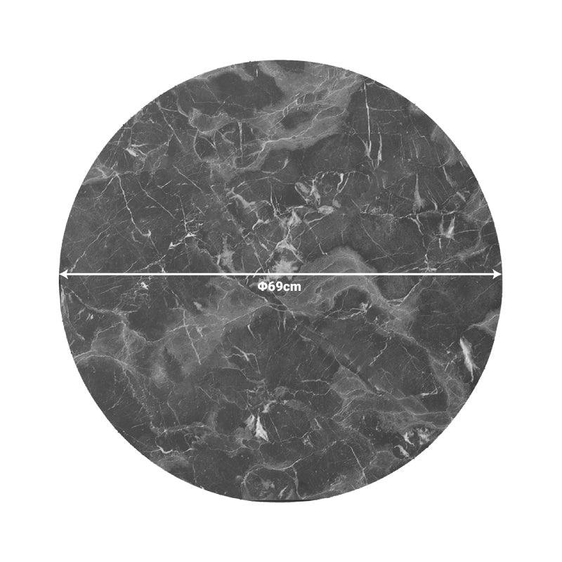 Blat de Masa Verhia Gri inchis D69cm grosime 12mm, 69x69 cm