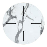 Blat masa Melody, marmura alba 12mm grosime, 70x70 cm