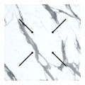 Blat masa Melody, marmura alba grosime 12mm, 70x70 cm, imagine suplimentara