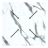 Blat masa Melody, marmura alba grosime 12mm, 70x70 cm, imagine suplimentara