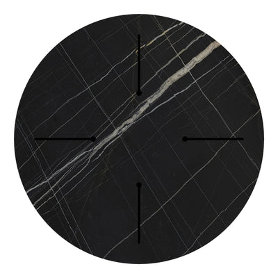Blat masa Relian D80 cm, marmura neagra, 12 mm, 80x80x1 cm, detaliu produs
