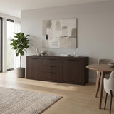 Bufet cu funcție de depozitare Doha, Wenge, 210x45x80 cm - Nuc