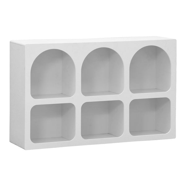 Bufet cu rafturi Emersi, Alb, 120x35x76 cm