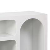 Bufet cu rafturi Emersi, Alb, 164x34x76 cm