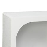 Bufet cu rafturi Emersi, Alb, 164x34x76 cm