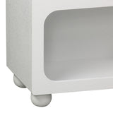 Bufet cu rafturi Emersi, Alb, 164x34x76 cm
